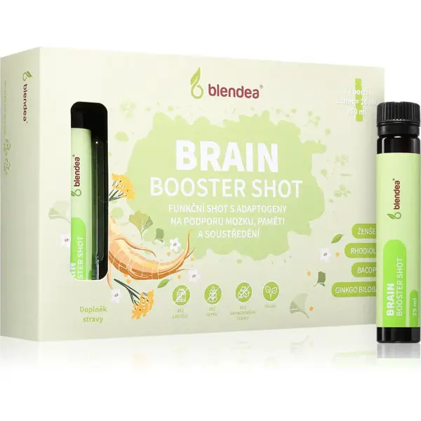 Blendea Brain Booster Shot podpora koncentrácie a duševného výkonu 14x25 ml