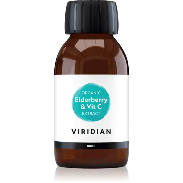 Viridian Nutrition Organic Elderberry & Vit C Extract podpora imunity 100 ml