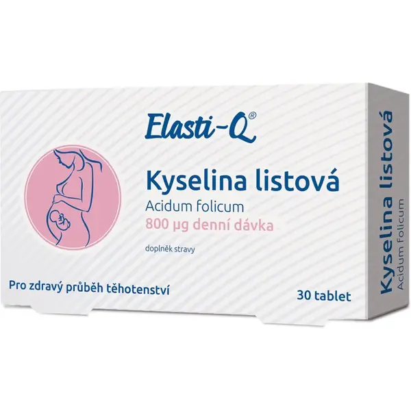 Elasti-Q Kyselina listová 800 μg tablety s kyselinou listovou 30 tbl