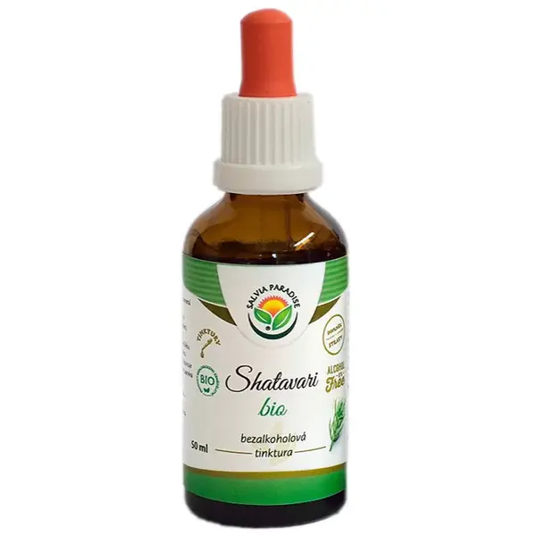 Salvia Paradise Shatavari bezalkoholová tinktura tinktura pro podporu správné hormonální činnosti 50 ml