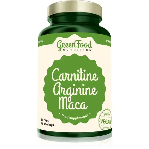 GreenFood Nutrition Carnitine Arginine Maca podpora športového výkonu 116 g