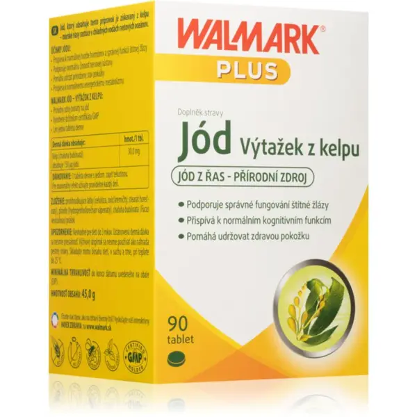 Walmark Jód z kelpu tablety pre správnu funkciu štítnej žľazy 90 tbl
