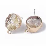Druzy Resin Stud Earring Loops