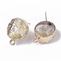 Druzy Resin Stud Earring Loops