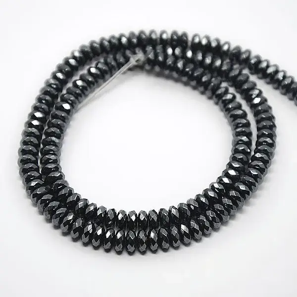 Grade A Magnetic Synthetic Hematite Beads Strands