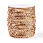 100M Segment Dyed Round Nylon & PET & Polyester Metallic Braided Cord