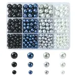 460Pcs 12 Style Glass Pearl Beads