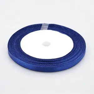 1/4 inch(6mm) Dark Blue Satin Ribbon