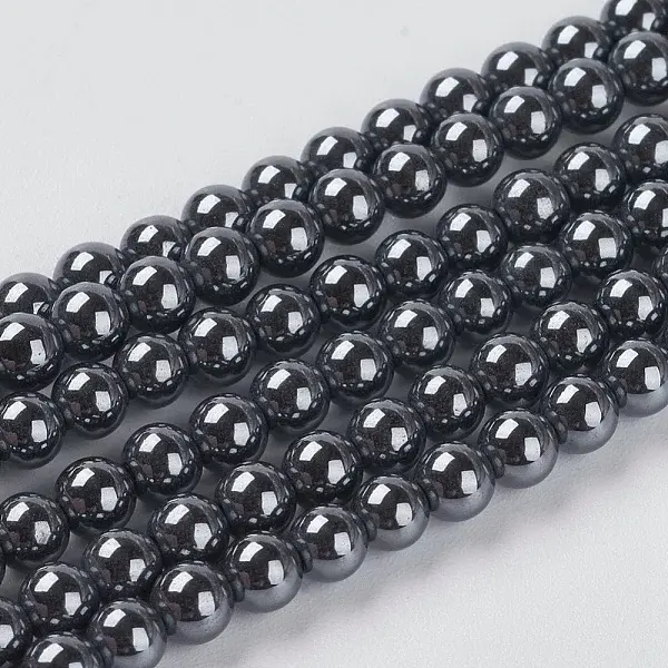 Non-magnetic Synthetic Hematite Beads Strands