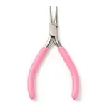 Steel Jewelry Pliers with Plastic Handle Covers