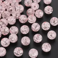 Transparent Crackle Acrylic Beads