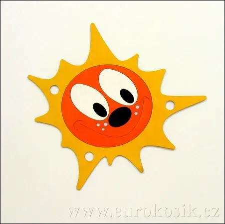 Dekorace na zeď sluníčko 40x43cm