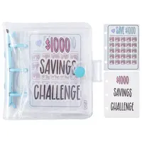 3-Ring 4 Inch PVC Mini Binder Savings Challenge