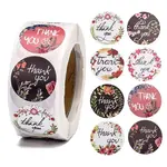 1 Inch Thank You Theme Self-Adhesive Paper Stickers