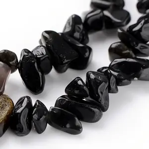 Natural Obsidian Bead Strands