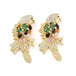 Rack Plating Brass Micro Pave Cubic Zirconia Pendants