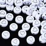 Opaque White Acrylic Beads