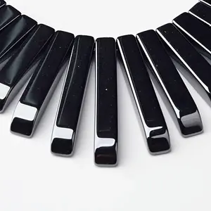 Grade AAA Non-magnetic Synthetic Hematite Rectangle Beads