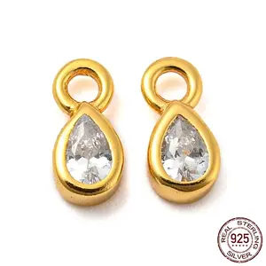Real 18K Gold Plated 925 Sterling Silver Charms