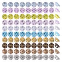100Pcs 10 Colors Alloy Shank Buttons