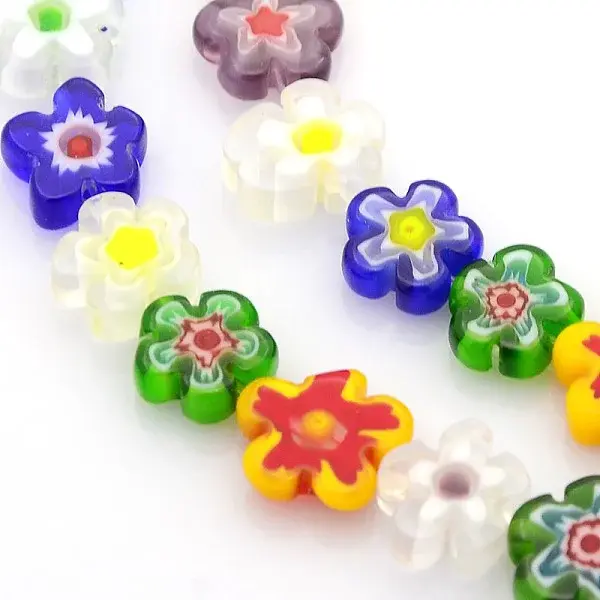 Handmade Millefiori Glass Lampwork Bead Strands