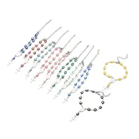 201 Stainless Steel Cross Charm Bracelet