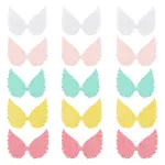 AHADEMAKER 50Pcs 5 Colors Cloth Embossed Wing Ornament Accessories