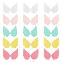 AHADEMAKER 50Pcs 5 Colors Cloth Embossed Wing Ornament Accessories