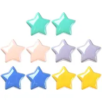 10Pcs 5 Colors Opaque Acrylic Beads