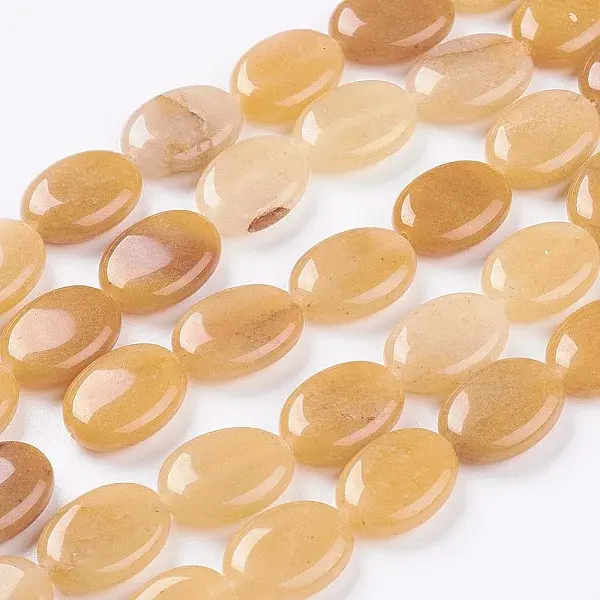 Natural Topaz Jade Stone Beads Strands