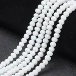 Opaque Solid Color Glass Beads Strands