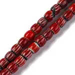 Handmade Lampwork Chevron Beads Strands