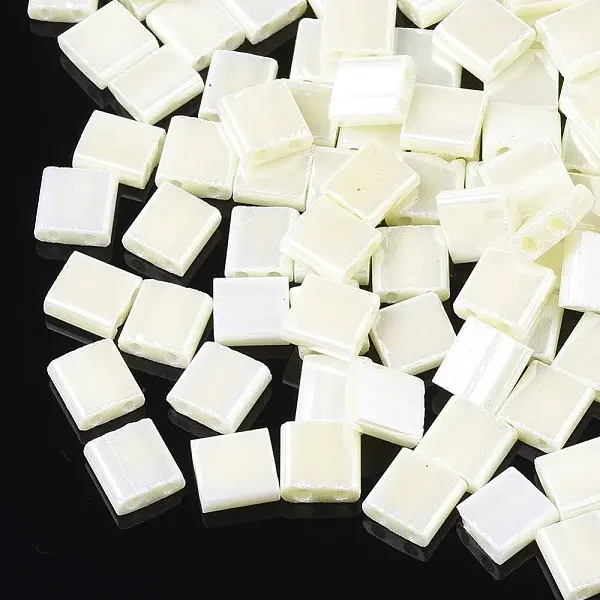 2-Hole Opaque Glass Seed Beads