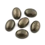 Oval Natural Pyrite Cabochons