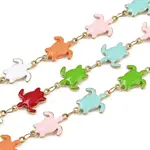 304 Stainless Steel Enamel Turtle Link Chains