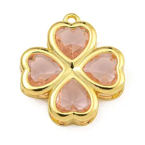 Rack Plating Brass Glass Pendants