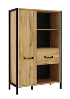 Knihovna ii shelby - dub bartex/černá