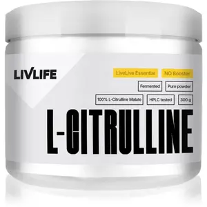 LivLife L-Citrulline Malate prášok na podporu športového výkonu 300 g