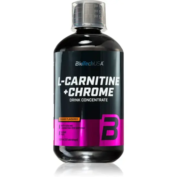 BioTechUSA L-Carnitine + Chrome koncentrát na prípravu nápoja príchuť Orange 500 ml