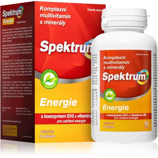 SPEKTRUM Energy komplexný multivitamín s minerálmi výživový doplnok 90 tbl