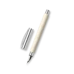 Plnicí pero Faber-Castell Ambition Precious Resin Cinematic White - hrot M