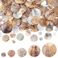 100Pcs 5 Styles Natural Akoya Shell Charms