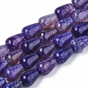 Natural Crackle Agate Beads Strands