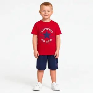 Converse ss tee & mesh short set 116-122 cm