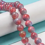 Dyed Natural White Jade Beads Strands