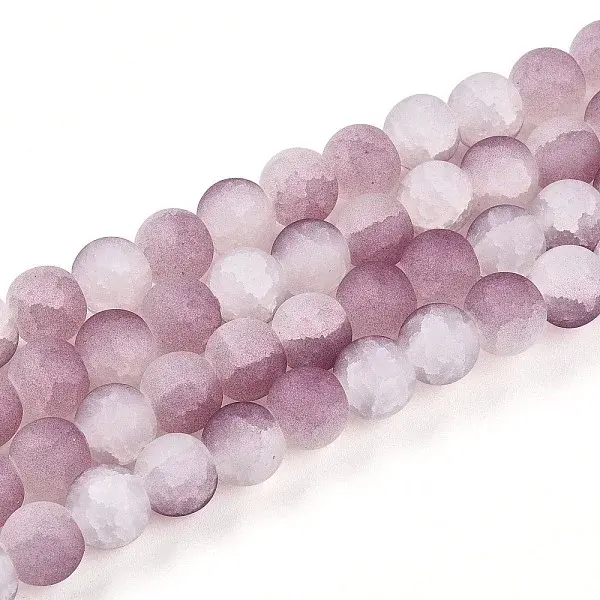 Crackle Glass Beads Strands
