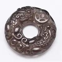 Feng Shui Natural Ice Crystal Obsidian Carven Pendants