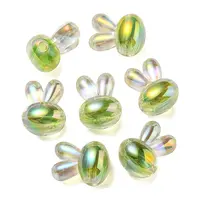 UV Plating Rainbow Iridescent Acrylic Beads