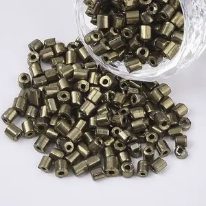 6/0 Two Cut Glass Seed Beads