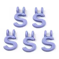 Rack Plating Spray Painted Alloy 2-Loop Link Pendants